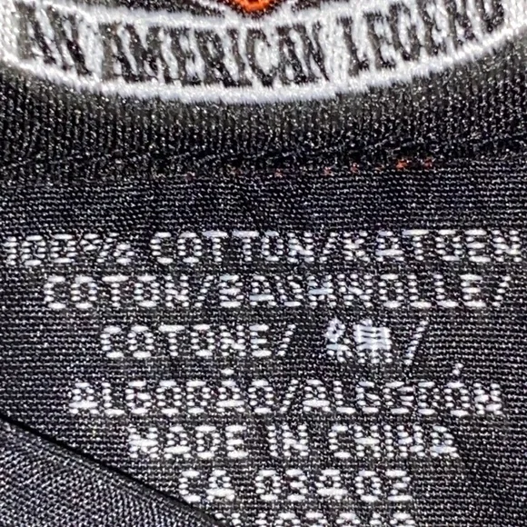 Harley-Davidson size M Charcoal Denim Snap front Shirt. HD skull design on back - Picture 3 of 12